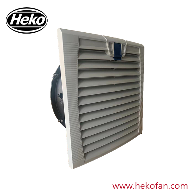 Ventilador axial HEKO de CA de 200 mm con malla filtrante