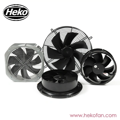 Ventilador axial HEKO de CA de 200 mm con malla filtrante