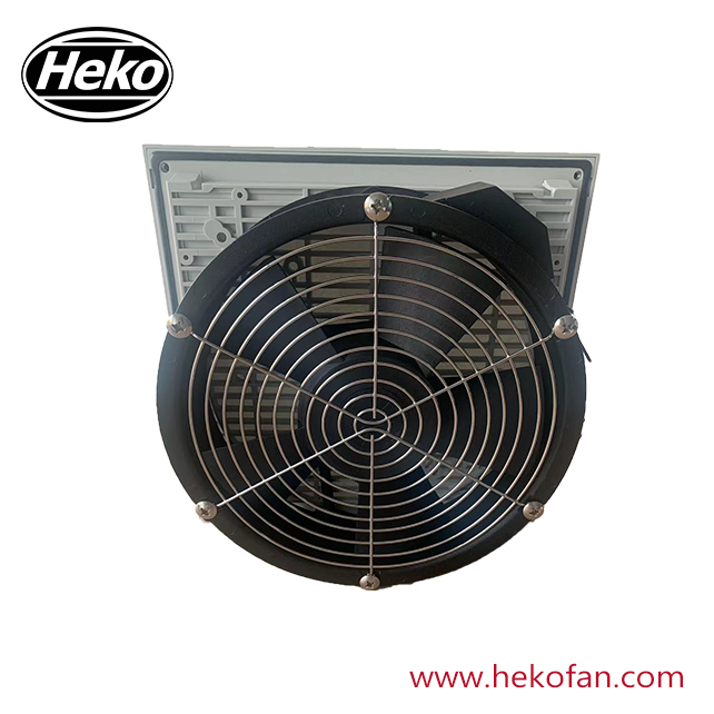 Ventilador axial HEKO de CA de 200 mm con malla filtrante