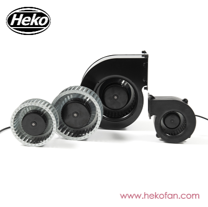 Ventilador centrífugo industrial curvado hacia adelante HEKO EC120mm