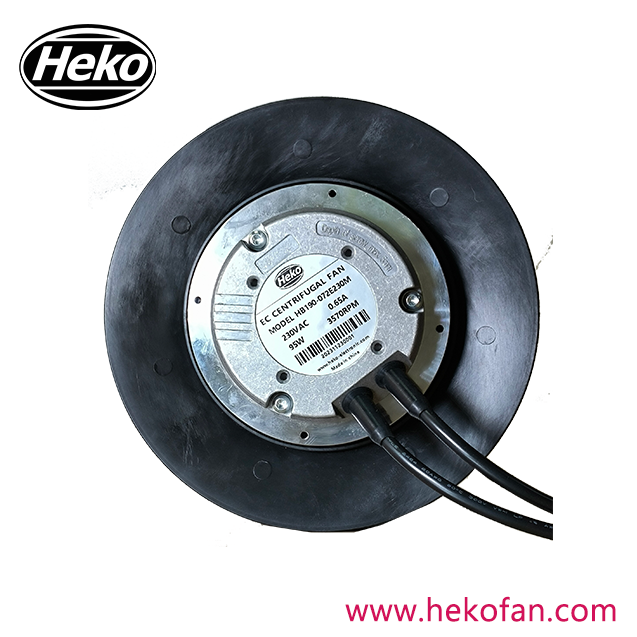 Ventilador centrífugo enfriador de aire de bajo ruido HEKO EC190mm de nueva generación