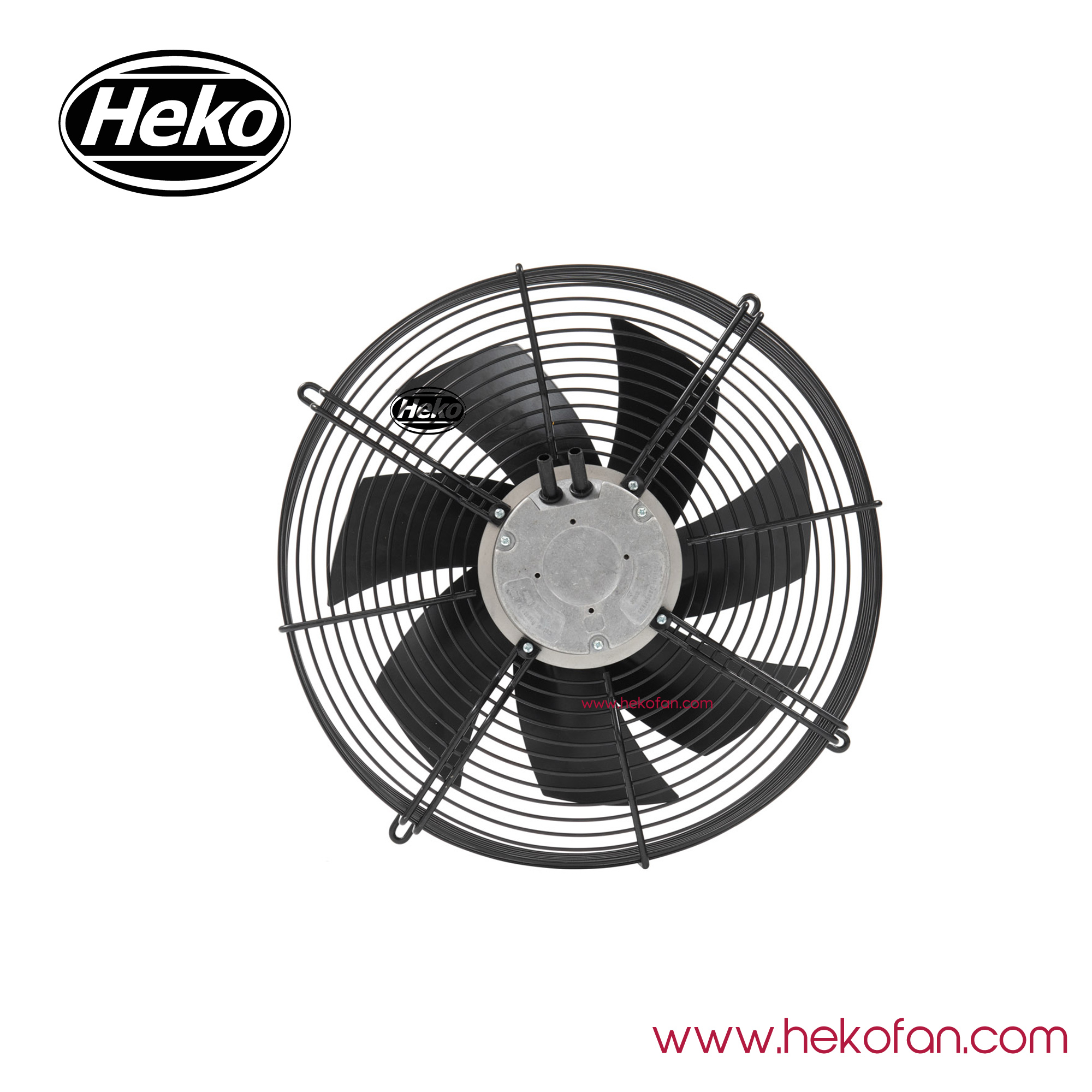 Ventilador axial industrial HEKO EC300mm acero revestido en negro