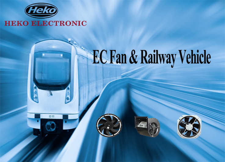 Aplicación de ventilador de vehículo ferroviario