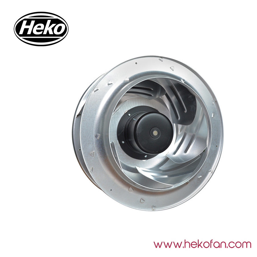 Ventilador centrífugo industrial de acero inoxidable HEKO DC355mm