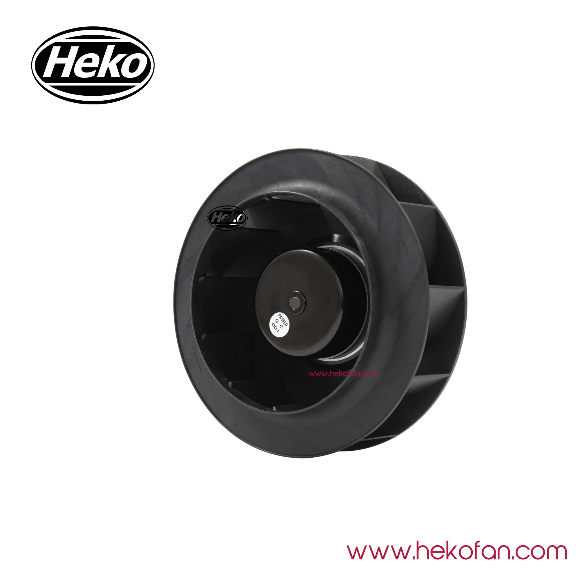 Ventilador centrífugo de impulsor de plástico HEKO DC220mm para vehículos equipados