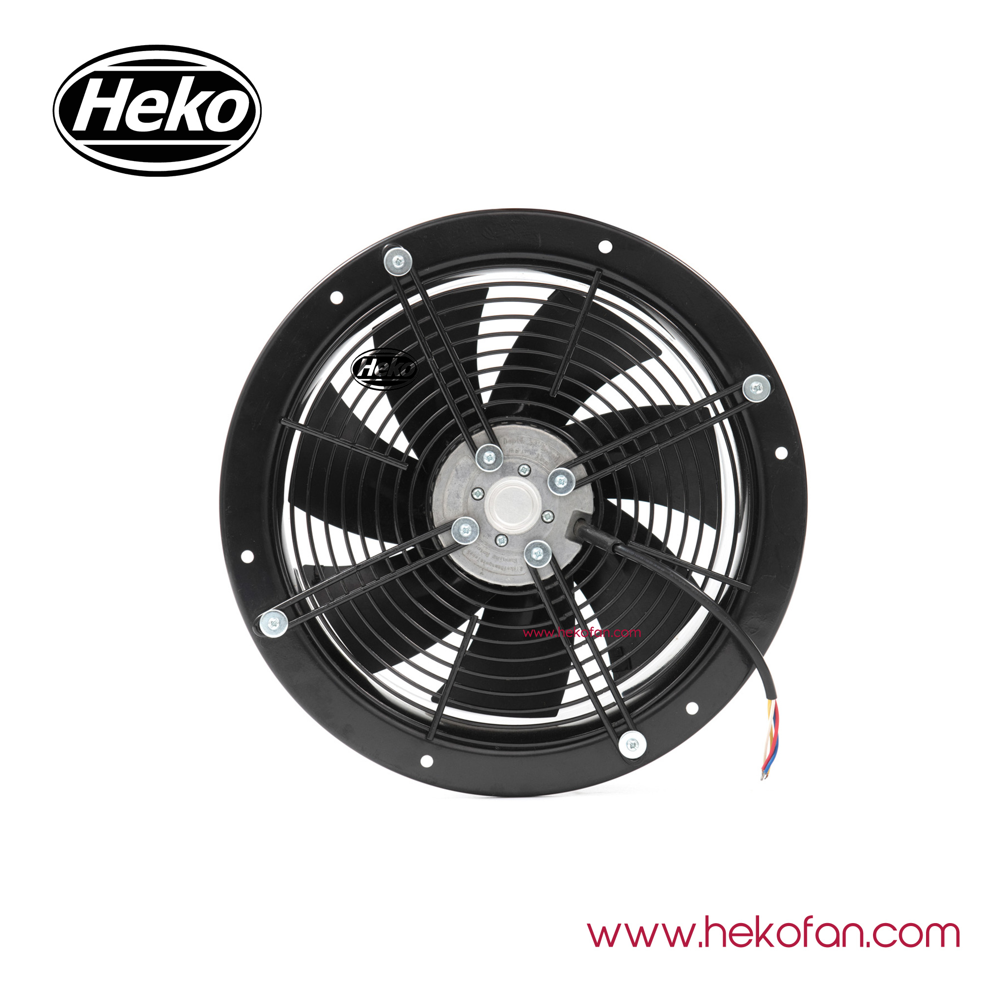 Ventilador axial de escape de servicio pesado de alta velocidad HEKO DC300mm 