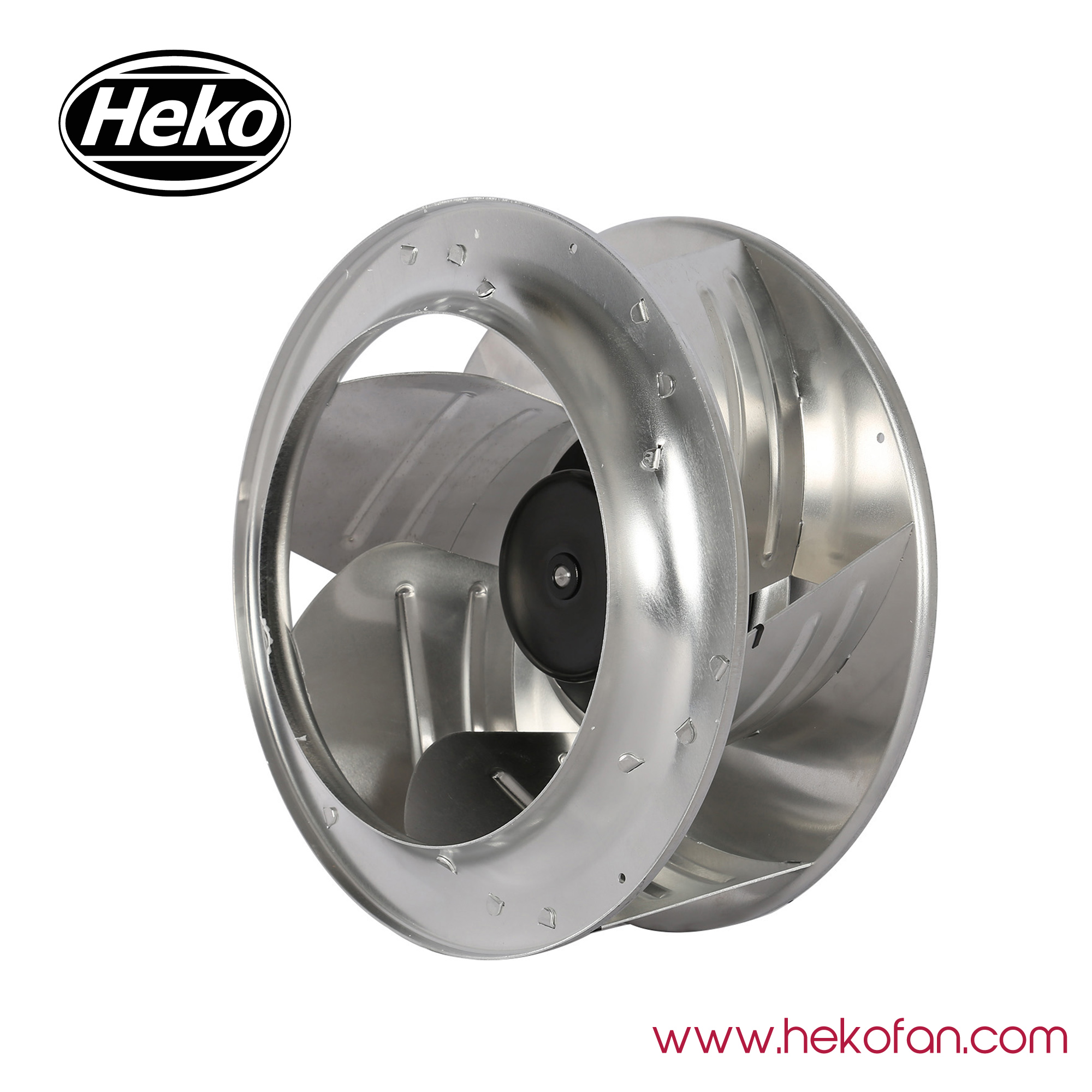 Ventilador centrífugo curvo hacia atrás HEKO EC310mm 230VAC 