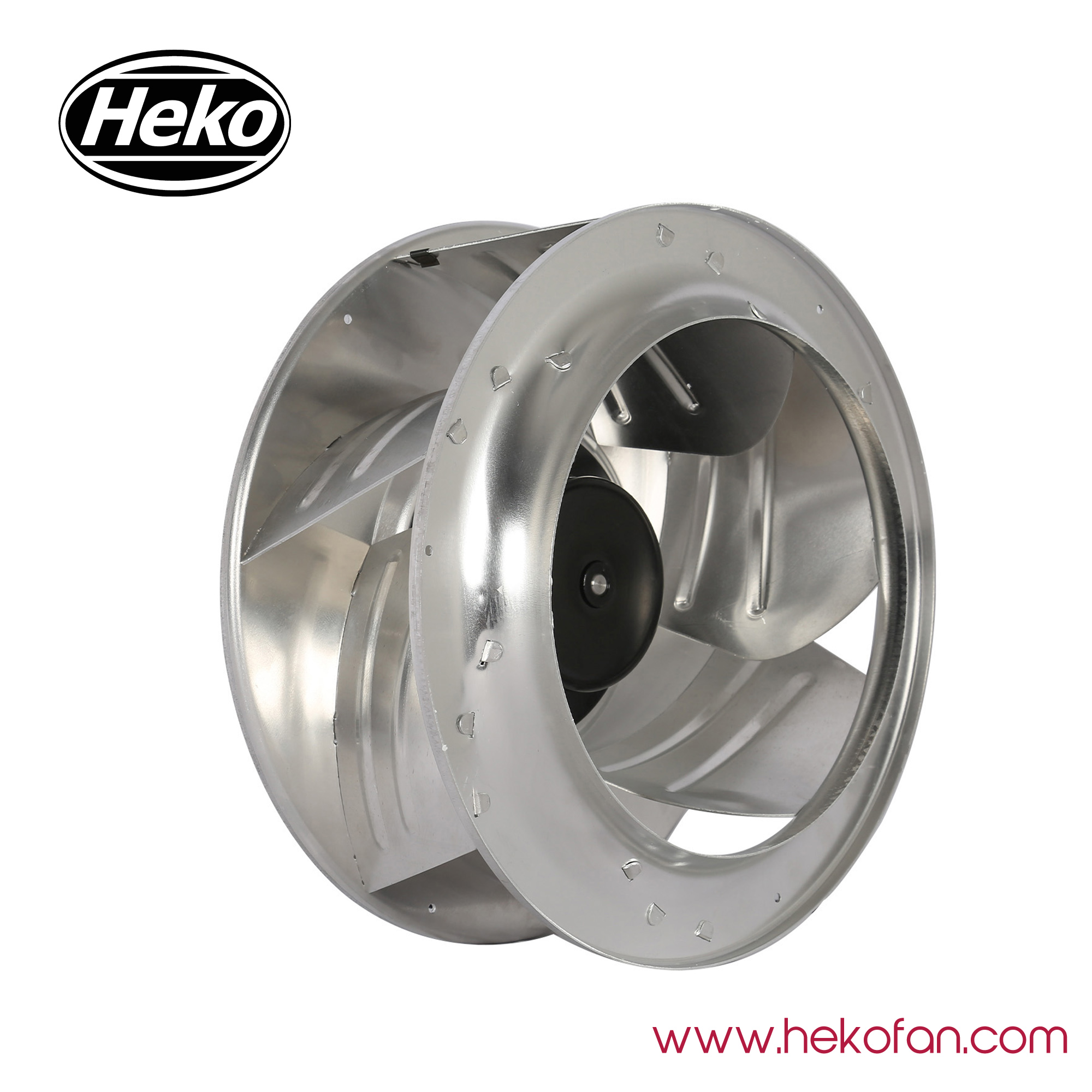 Ventilador centrífugo curvo hacia atrás HEKO EC310mm 230VAC 