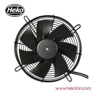 Ventiladores de flujo axial portátiles recubiertos de acero HEKO EC250 mm en negro