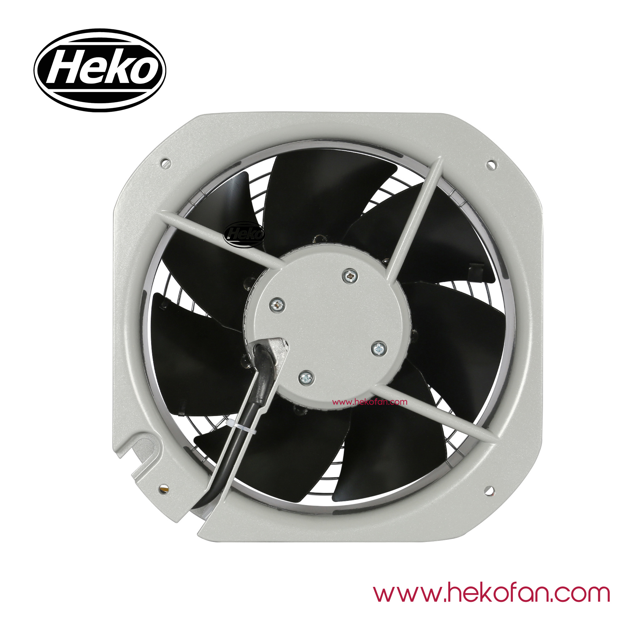 Ventilador axial de refrigeración HEKO DC200mm 24V 48V para invernaderos 