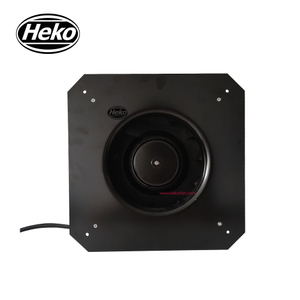 Ventilador centrífugo curvo HEKO EC133mm 230VAC Backword con soporte