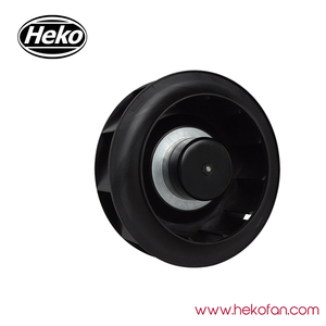 Mini ventilador de escape centrífugo curvo de alta presión HEKO de 220 mm